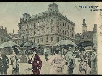 Razglednica Zagreb 1906. godine. Palača Pongratz